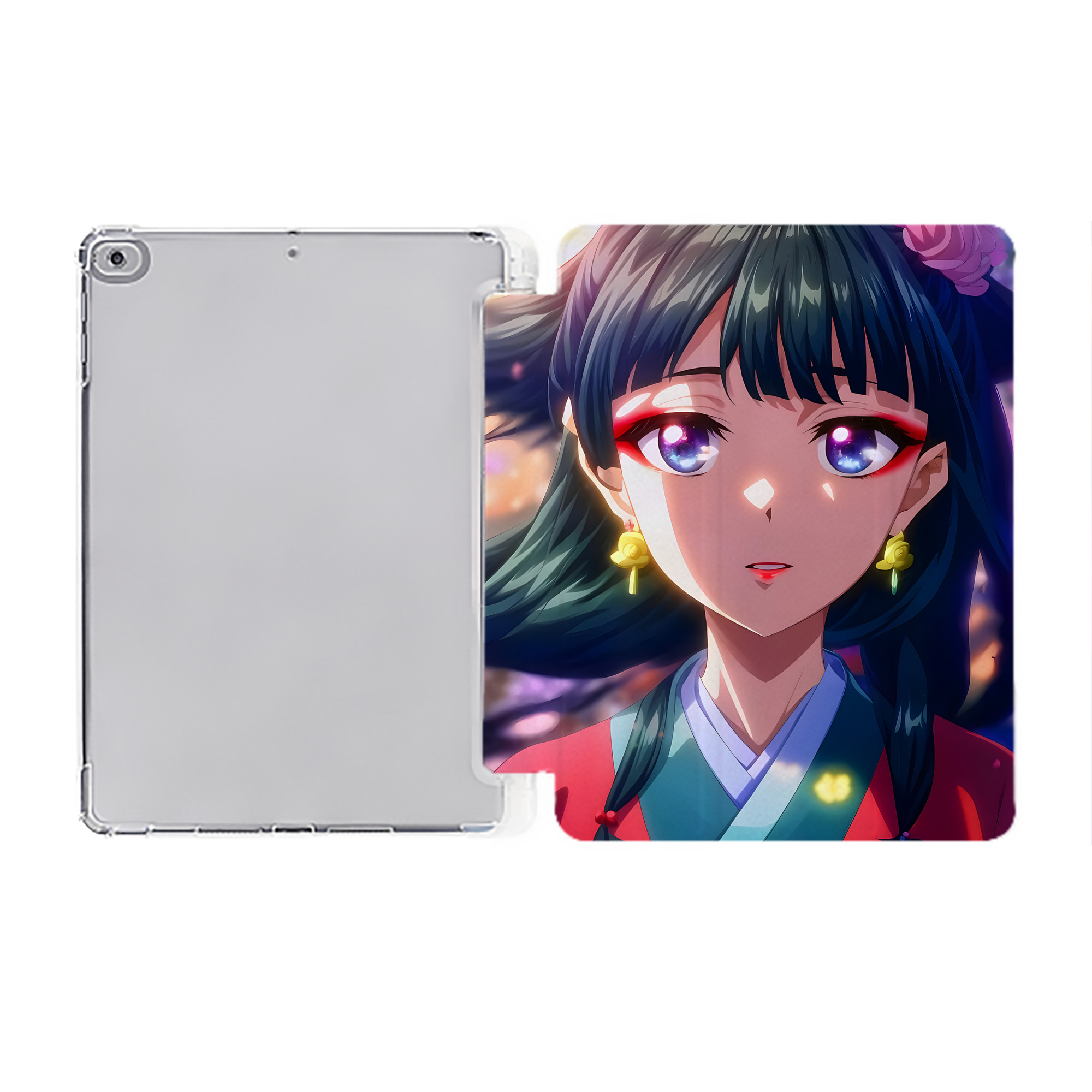 （画像用） 薬屋のひとりごと The Apothecary Diaries IPad ケース ペン収納付き 三つ折りスタンド PUレザー×シリコン 対応機種9.5/10.5/10.9インチ